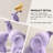 9.5" Purple Flocked Elephant Figurine with Butterfly – Romantic Home Decor & Sweet Gift for Couples