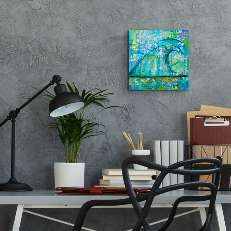 " Wave Fish " by Zwart, 12" H x 12" W x 0.13" D