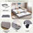 Upholstered Daybed With Trundle And Usb-1258283947