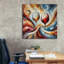«Two Glasses Of Wine Abstract» par Rey Klimt, art mural-794742348