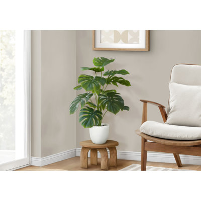 Real Touch 24" Tall Artificial For Home Decor On Shelf In Office Indoor Table Decor: Fake With And Leaves