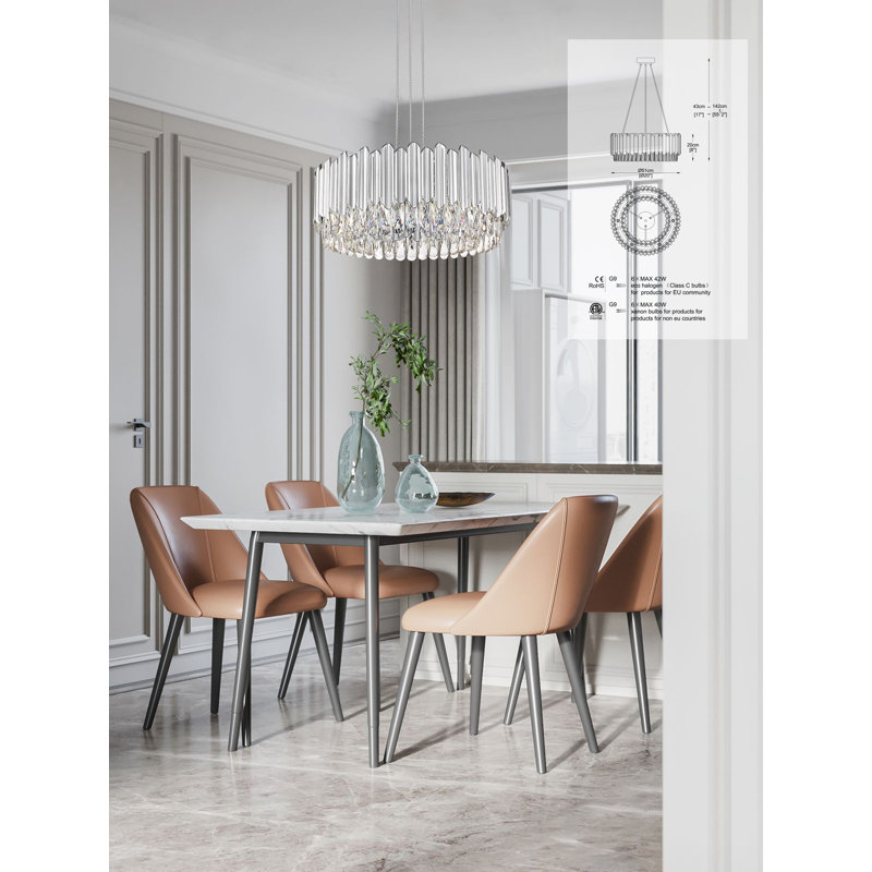 Rossman 6 - Light Crystal Pendant