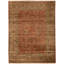 Wool Oriental Area Rug in Rust/Beige