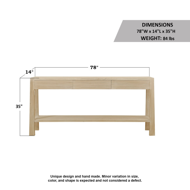 78'' W Console Table