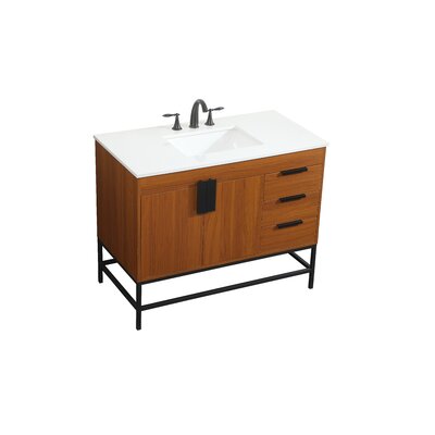 Trent Austin Design® Masten 42'' Single Bathroom Vanity with Engineered ...