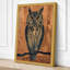 Owl on Branch Boho - Wrapped Canvas-497558128-497558122