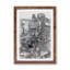Valencia Skyline in Spain in Abstract - Picture Frame Graphic Art Print-55764143-55764145