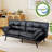 Futon Sofa Bed With Foam & Removable Armrests - 2-4 Seater-966044705