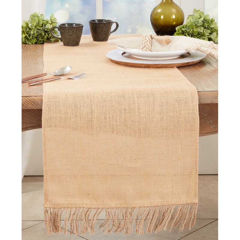Chemin de table rectangulaire en jute Zubeir