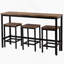Ensemble de table de salle à manger à hauteur de comptoir avec 3 tabourets et ensemble de table de pub