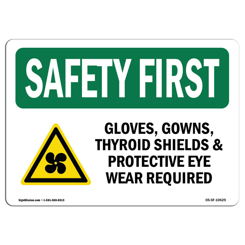 «Safety First Sign», H 18 po x l 24 po x P 0,1 po
