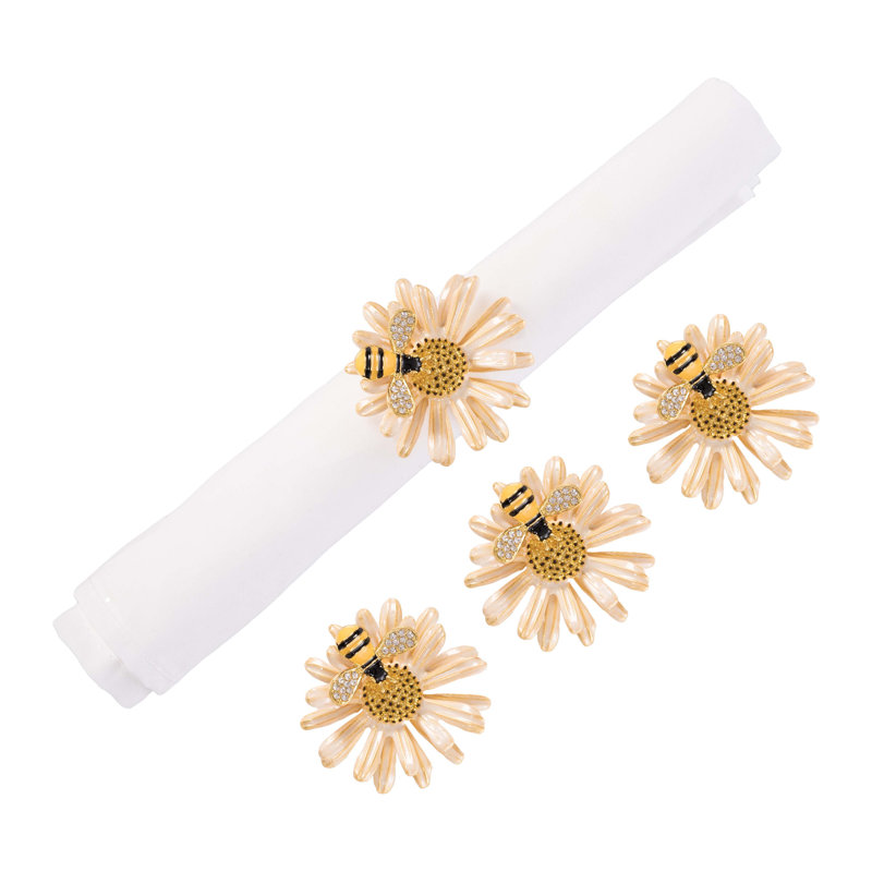 Ensemble de 4 serviettes de table Daisy and Bee