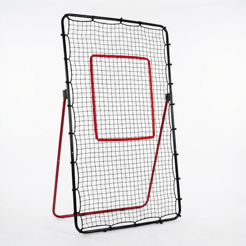 Filet de rebond de volleyball réglable de 7 pi x 4 pi, entraîneur de rebond multi-angle, filet d'entraînement robuste robuste