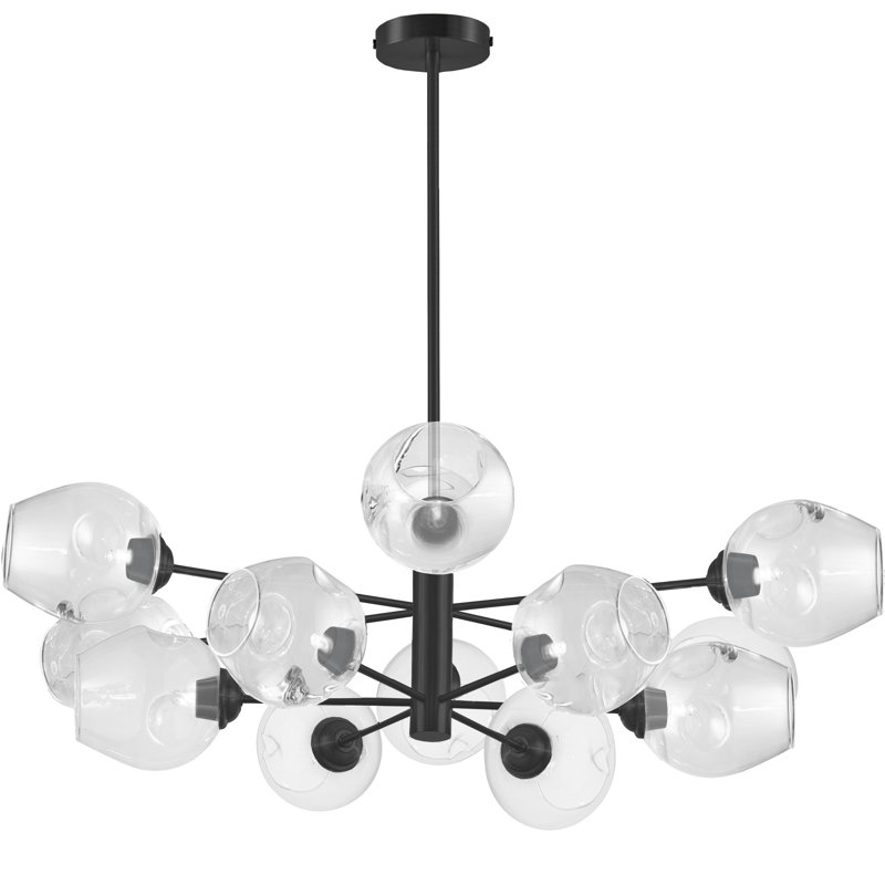 Luminaire suspendu sphérique unique à 12 lumières Ripley