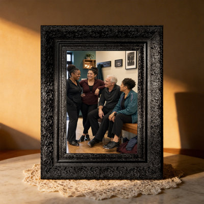 Black 1PC 5" x 7" Statement Picture Frame with Horizontal or Vertical Display