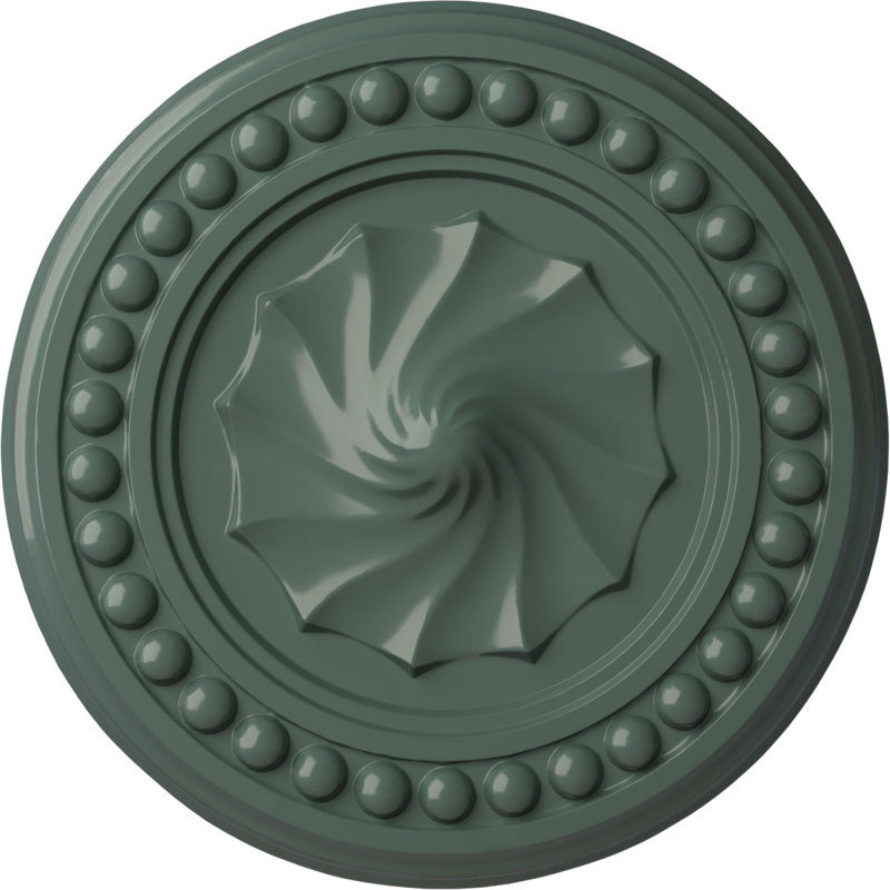 Médaillon de plafond H 15,75 po x l 15,75 po x P 2 po Foster, Tourbillon de nuages