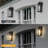 14" 1-Light Black Outdoor Wall Light