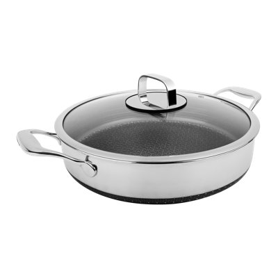 DiamondClad by Livwell Hybrid Nonstick Stainless Steel Pot and Lid
