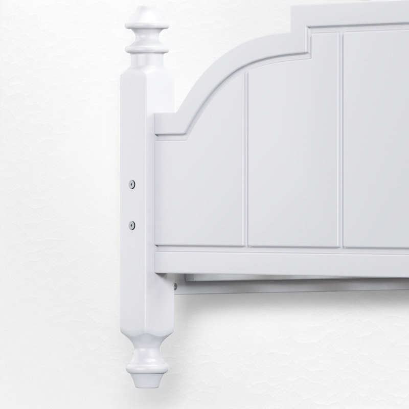 Lit plateforme, Blanc, Grand