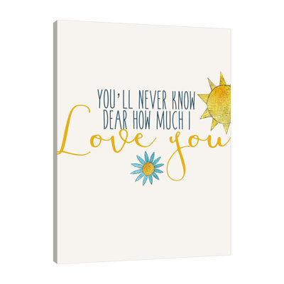 «My Sunshine 3» par Kimberly Allen, art textuel sur toile tendue