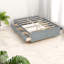 Lit plateforme grand en bois avec rangement peu encombrant, design moderne