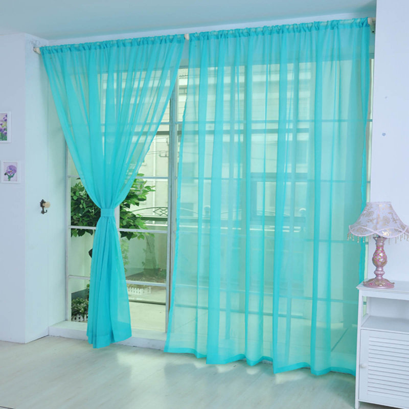 Ensemble de rideaux de porte en verre transparent SB (ensemble de 2), SB