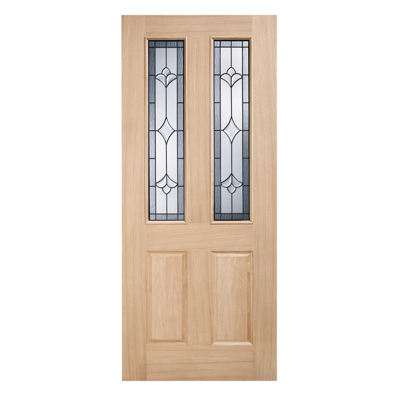 Salisbury Glazed Oak External Door, 1981mm H x 762mm W x 44mm D