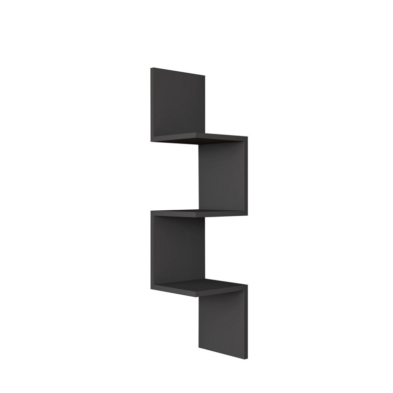 3 Piece Corner Shelf, Anthracite