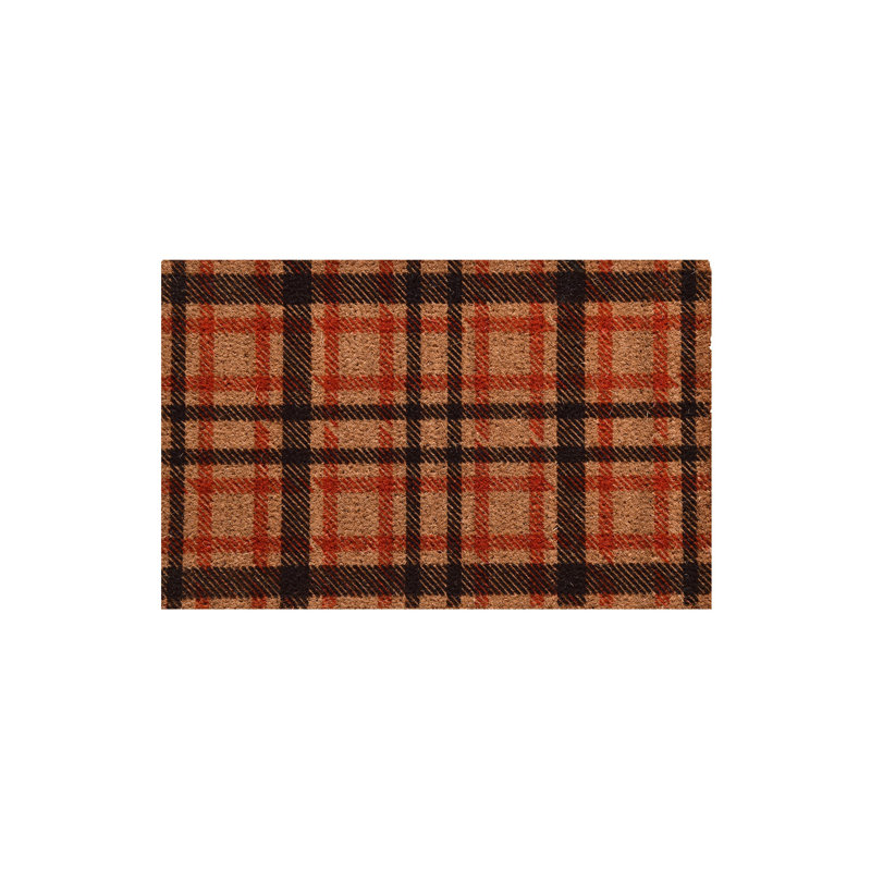 Paillasson Coco fait à la main en PVC antidérapant 15,7 po x 23,6 po | 700 g / m² | Lavable à la machine à 86 ° F | Tapis d'entrée durable et élégant pour la maison, facile à nettoyer, parfait pour une utilisation intérieure et extérieure