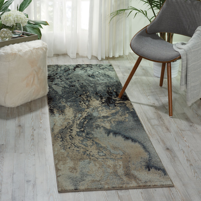 Akins Abstract Area Rug, Runner 66 x 229cm