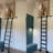 8 - Step Aluminum Lightweight Folding Straight Ladder with One-piece Side Panel and Removable Kit