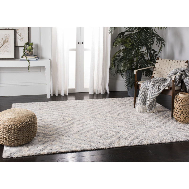 Bakker Shag 200 Performance Geometric Rug, Runner 2' x 6'