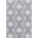 Tapis en laine gris tissé à la machine Chaim