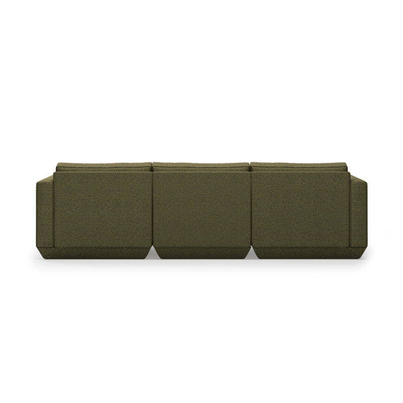 Podium Modular 4-Piece Sectional, Right Hand Facing, Copenhagen Terra