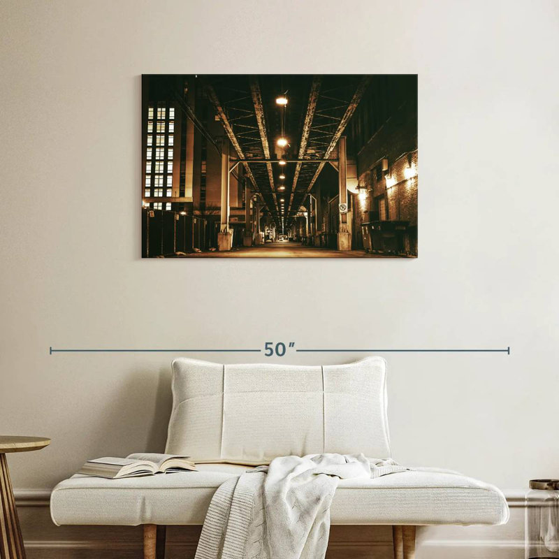 Mehar Chicago Train Bridge, 24" H x 36" W