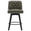 Tabouret de comptoir pivotant de 26 po avec pieds en bois-434926028-434926029-454454095
