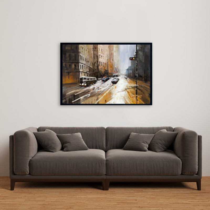 «Abstract City Street», H 24 po x l 36 po