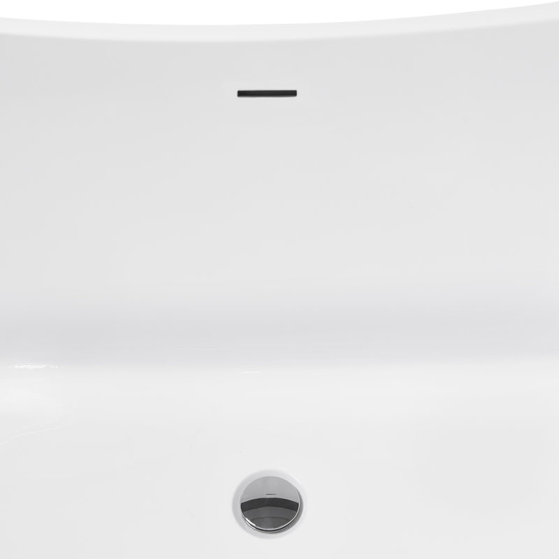 Baignoire de trempage autoportante en fibre de verre 67 po x 28 po