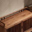 Floor To Ceiling Grille Door Accent Cabinet
