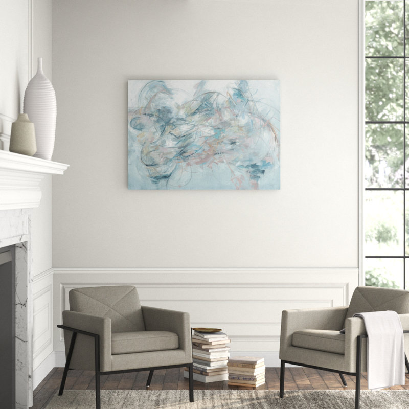 Azure Print by D’Alessandro Léon, 40" H x 56" W, Image Brush Gel