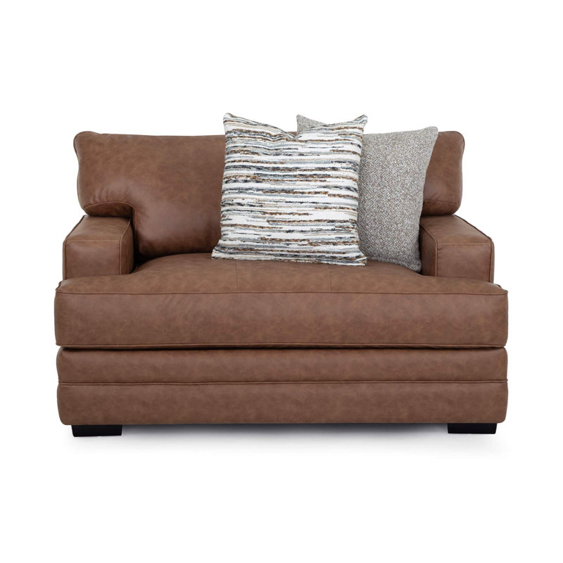 Chaise terrine en polyester de 65,3 po de largeur et demi Terrin