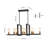 8 - Light Modern Farmhouse Open Rectangular Kitchen Island Chandelier