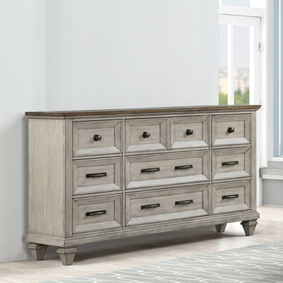 Gurkamal Wood 9-Drawer Dresser