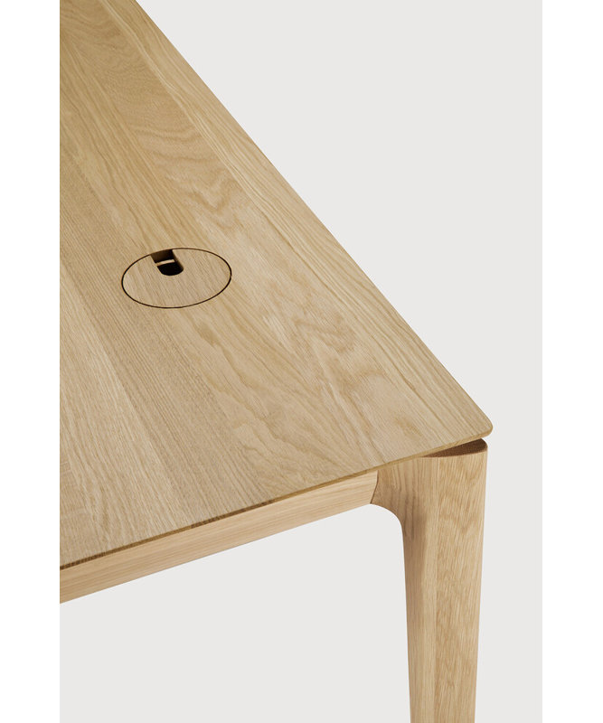 Bok Solid Wood Writing Desk, 30" H x 55.5" W x 28" D