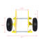 Chariot à panneau 600 lb Roues pneumatiques-120491071