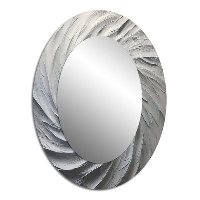 Miroir mural blanc moderne et majestueux