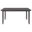 Table et chaises de salle à manger avec banc, ensemble de salle à manger en bois rustique, ensemble de 6 (gris)