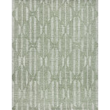 Hazen Hand Tufted Wool Geometric Area Rug in Green