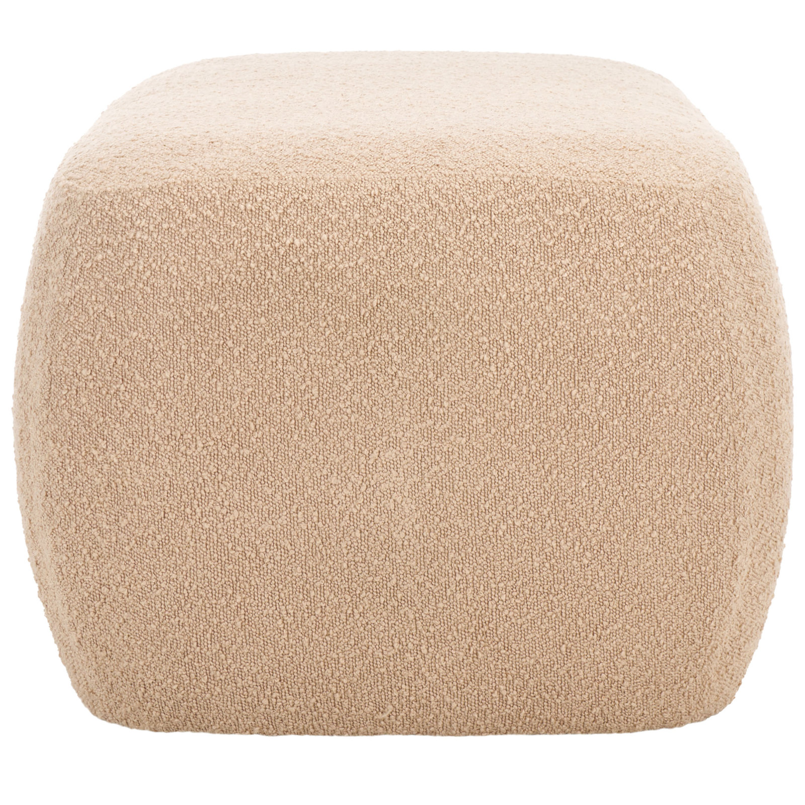  Elodie 50" Rectangle Ottoman, Tan Boucle