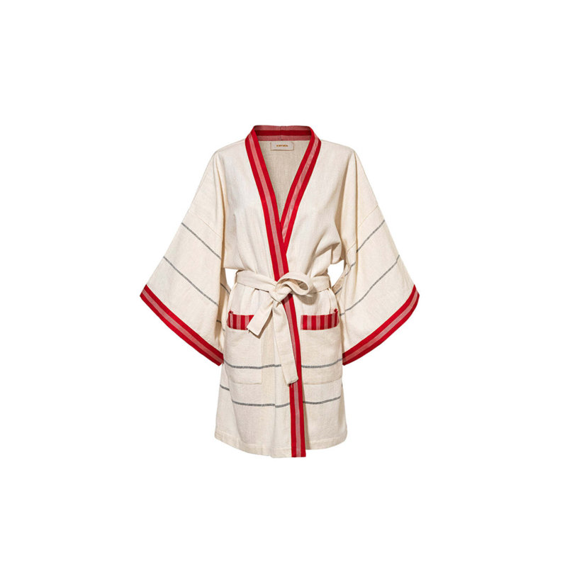 Short Pesthamal Kimono Red